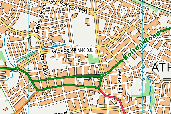 M46 0JL map - OS VectorMap District (Ordnance Survey)