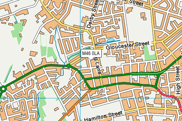 M46 0LA map - OS VectorMap District (Ordnance Survey)