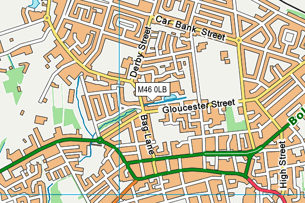 M46 0LB map - OS VectorMap District (Ordnance Survey)