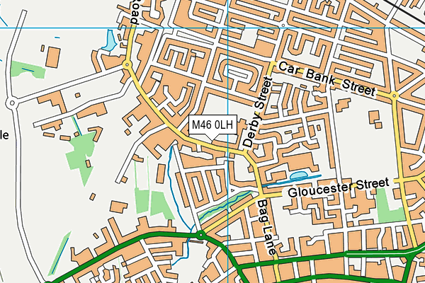 M46 0LH map - OS VectorMap District (Ordnance Survey)