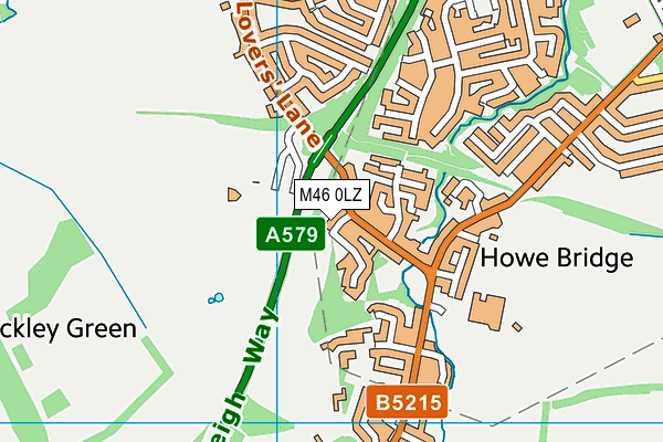 M46 0LZ map - OS VectorMap District (Ordnance Survey)