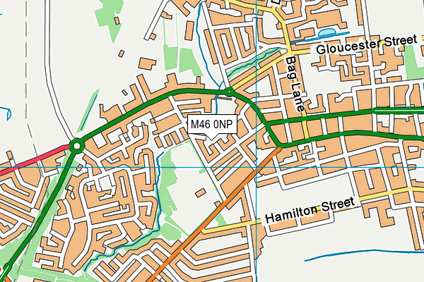 M46 0NP map - OS VectorMap District (Ordnance Survey)