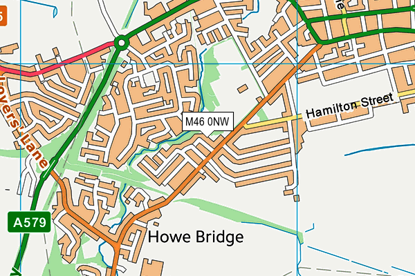 M46 0NW map - OS VectorMap District (Ordnance Survey)