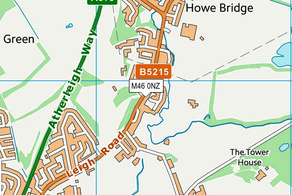 M46 0NZ map - OS VectorMap District (Ordnance Survey)