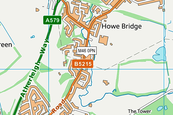 M46 0PN map - OS VectorMap District (Ordnance Survey)