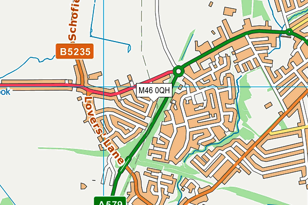 M46 0QH map - OS VectorMap District (Ordnance Survey)