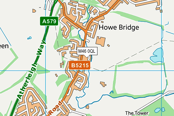 M46 0QL map - OS VectorMap District (Ordnance Survey)