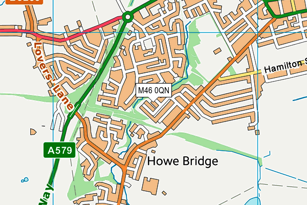 M46 0QN map - OS VectorMap District (Ordnance Survey)