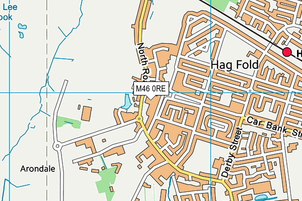 M46 0RE map - OS VectorMap District (Ordnance Survey)