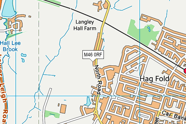 M46 0RF map - OS VectorMap District (Ordnance Survey)