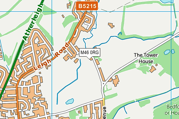 M46 0RG map - OS VectorMap District (Ordnance Survey)