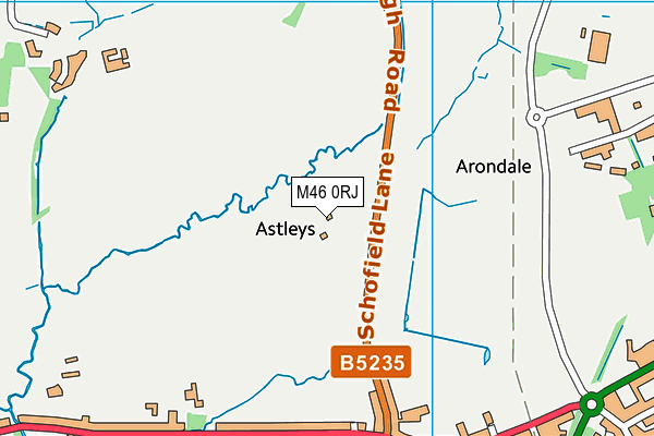 M46 0RJ map - OS VectorMap District (Ordnance Survey)