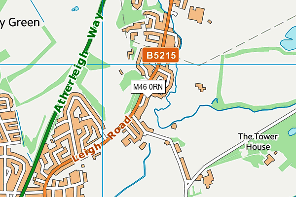 M46 0RN map - OS VectorMap District (Ordnance Survey)