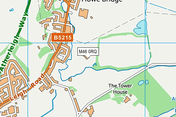 Atherton Town Football Club map (M46 0RQ) - OS VectorMap District (Ordnance Survey)