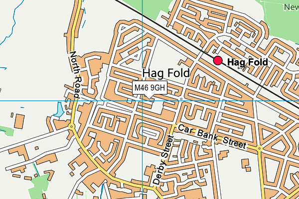 M46 9GH map - OS VectorMap District (Ordnance Survey)