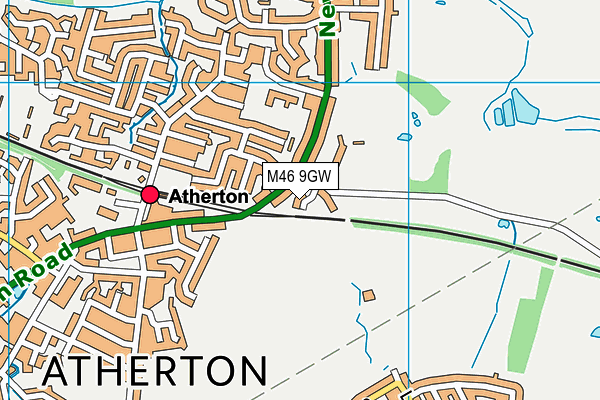 M46 9GW map - OS VectorMap District (Ordnance Survey)