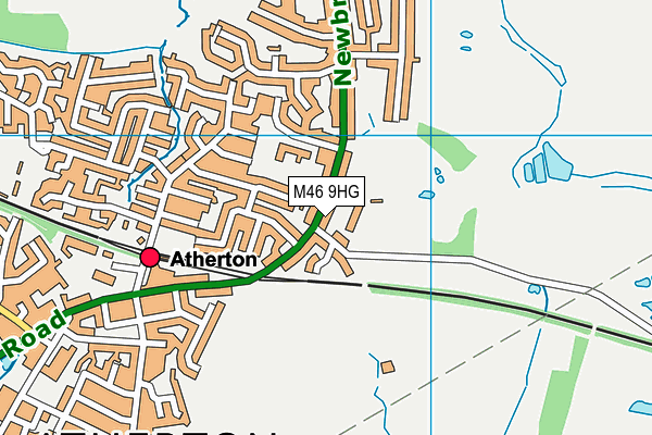 M46 9HG map - OS VectorMap District (Ordnance Survey)