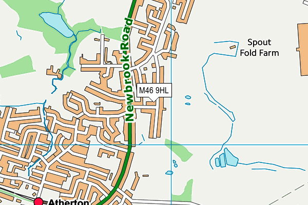 M46 9HL map - OS VectorMap District (Ordnance Survey)