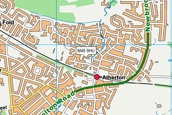 M46 9HU map - OS VectorMap District (Ordnance Survey)