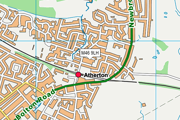 M46 9LH map - OS VectorMap District (Ordnance Survey)