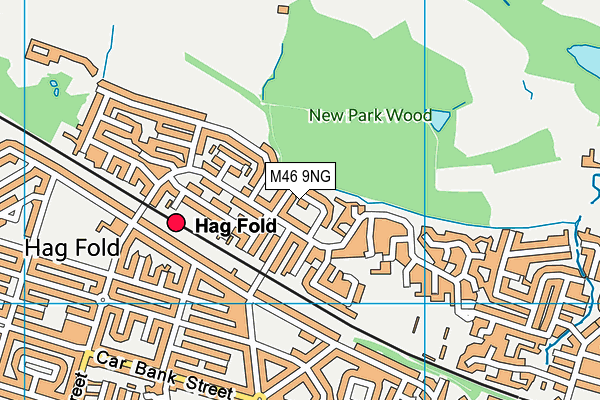 M46 9NG map - OS VectorMap District (Ordnance Survey)