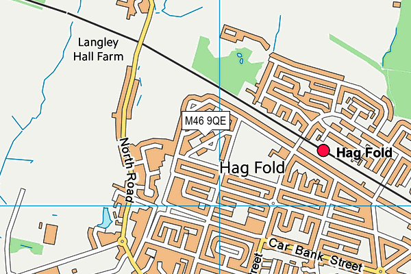 M46 9QE map - OS VectorMap District (Ordnance Survey)
