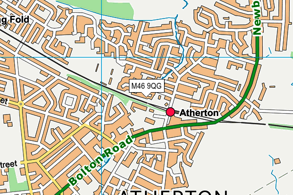 M46 9QG map - OS VectorMap District (Ordnance Survey)