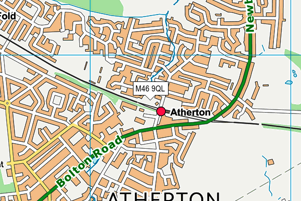 M46 9QL map - OS VectorMap District (Ordnance Survey)