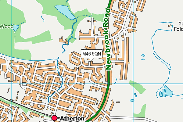 M46 9QN map - OS VectorMap District (Ordnance Survey)