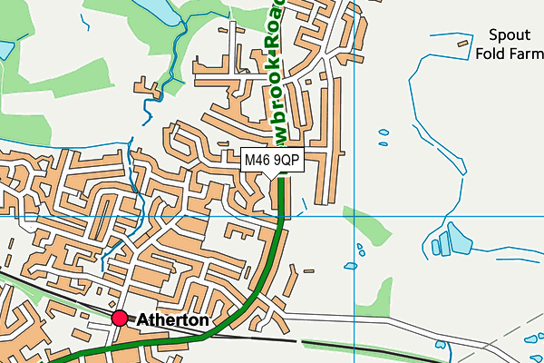 M46 9QP map - OS VectorMap District (Ordnance Survey)