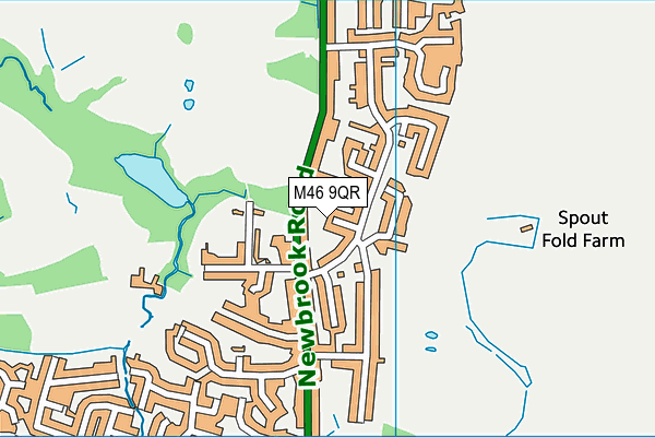 M46 9QR map - OS VectorMap District (Ordnance Survey)