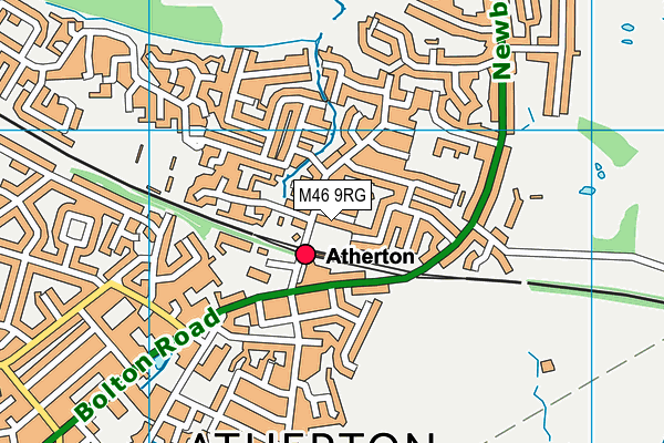 M46 9RG map - OS VectorMap District (Ordnance Survey)