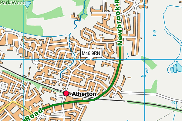 M46 9RN map - OS VectorMap District (Ordnance Survey)