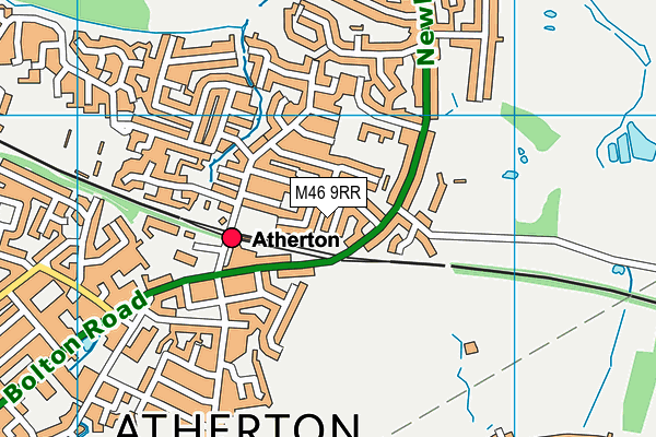 M46 9RR map - OS VectorMap District (Ordnance Survey)