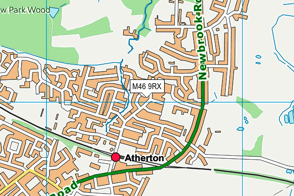 M46 9RX map - OS VectorMap District (Ordnance Survey)