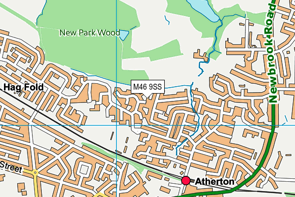 M46 9SS map - OS VectorMap District (Ordnance Survey)