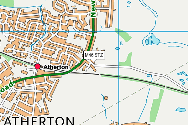 M46 9TZ map - OS VectorMap District (Ordnance Survey)