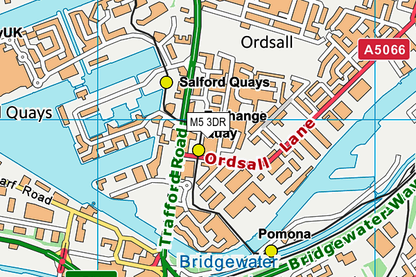 M5 3DR map - OS VectorMap District (Ordnance Survey)