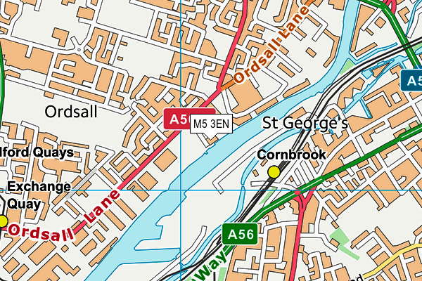 M5 3EN map - OS VectorMap District (Ordnance Survey)