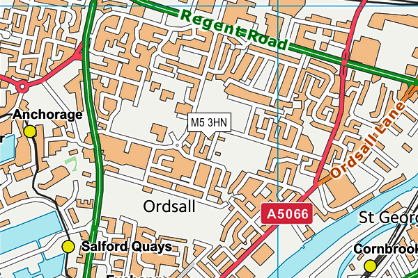 M5 3HN map - OS VectorMap District (Ordnance Survey)