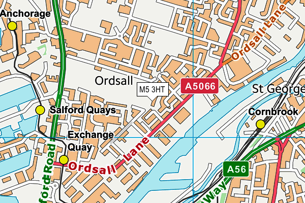 M5 3HT map - OS VectorMap District (Ordnance Survey)