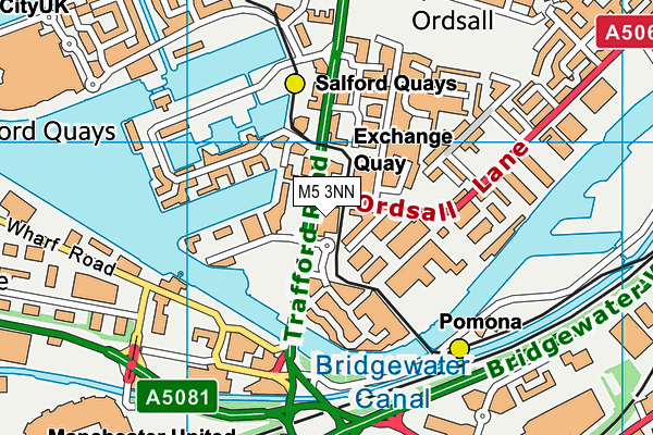 M5 3NN map - OS VectorMap District (Ordnance Survey)