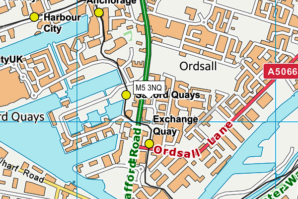 M5 3NQ map - OS VectorMap District (Ordnance Survey)