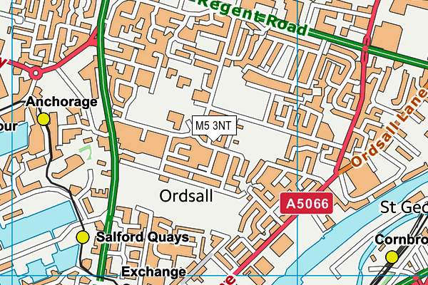 M5 3NT map - OS VectorMap District (Ordnance Survey)