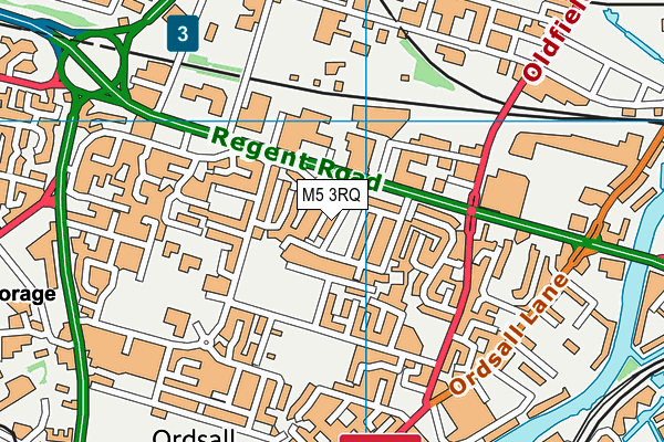 M5 3RQ map - OS VectorMap District (Ordnance Survey)