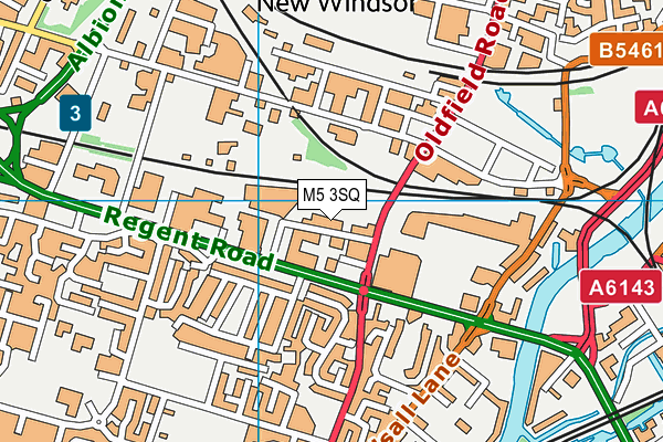 M5 3SQ map - OS VectorMap District (Ordnance Survey)