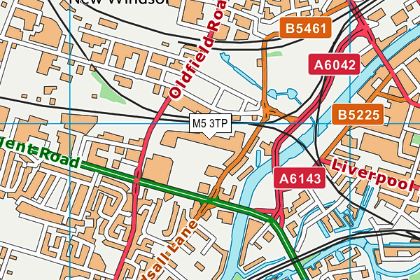 Jd Gyms (Salford) map (M5 3TP) - OS VectorMap District (Ordnance Survey)