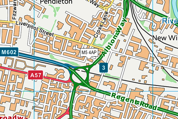 M5 4AP map - OS VectorMap District (Ordnance Survey)