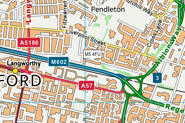 M5 4FU map - OS VectorMap District (Ordnance Survey)