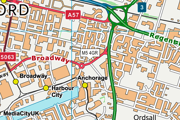 M5 4GR map - OS VectorMap District (Ordnance Survey)